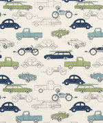 Premier Prints Retro Rides Felix/Natural Canvas