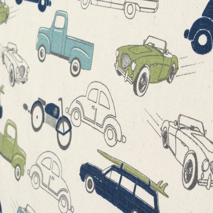 Premier Prints Retro Rides Felix/Natural Canvas Fabric image 5 of 5