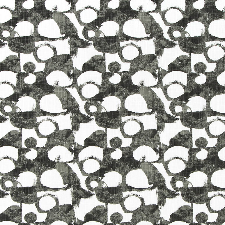 Premier Prints Revolve Raven Slub Canvas Fabric