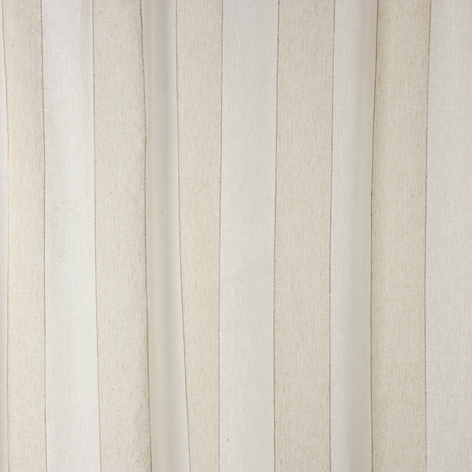 RK Classics 118" Klaus Sheer Stripe Linen/White Fabric image 2 of 3