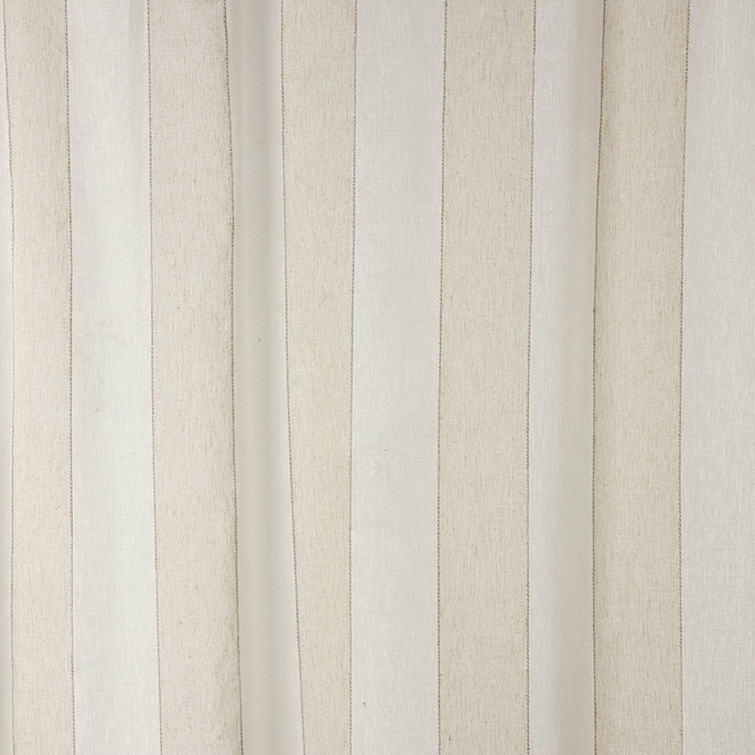 RK Classics 118" Klaus Sheer Stripe Linen/White Fabric image 2 of 3