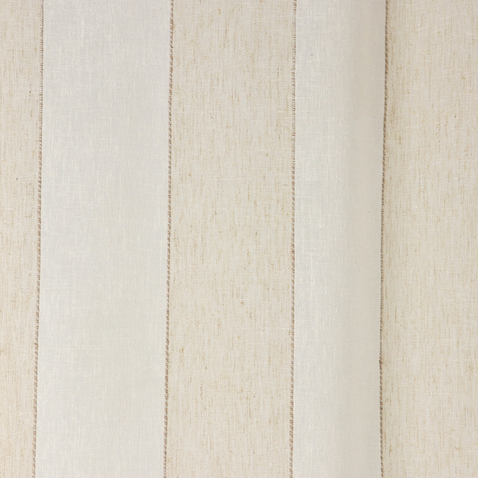 RK Classics 118" Klaus Sheer Stripe Linen/White Fabric image 3 of 3