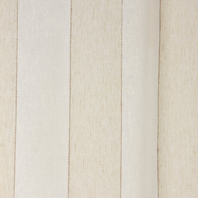 RK Classics 118" Klaus Sheer Stripe Linen/White Fabric image 3 of 3
