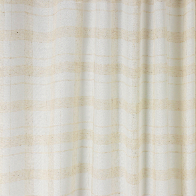 RK Classics 118" Tattersall Check Tan/White Fabric image 1 of 2
