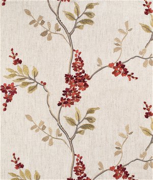 RK Classics Annabelle Embroidery Rust Fabric