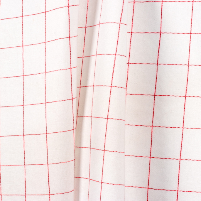 RK Classics Sheffield Check Red/White Fabric image 2 of 2