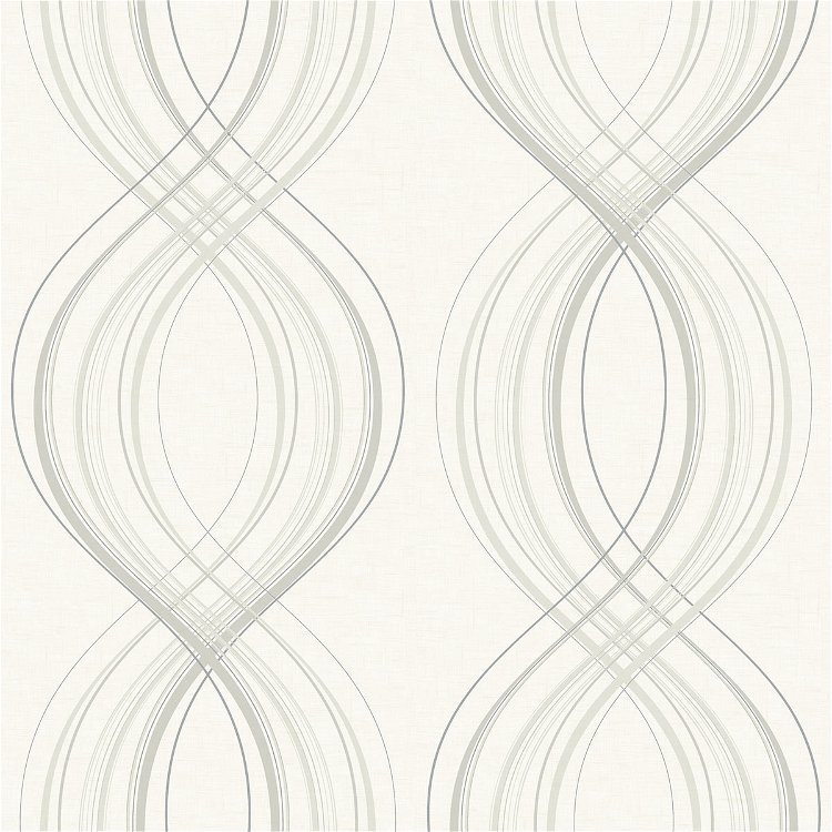 Seabrook Designs Jeannie Gray & Linen Wallpaper
