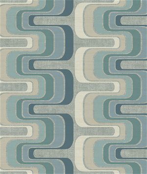 Seabrook Designs Fonzie Blue & Gray Wallpaper