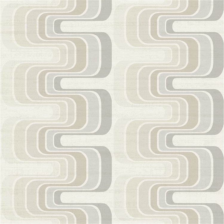 Seabrook Designs Fonzie Gray & Off-White Wallpaper