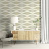 Seabrook Designs Maxwell Gray & Metallic Gold Wallpaper - Image 2