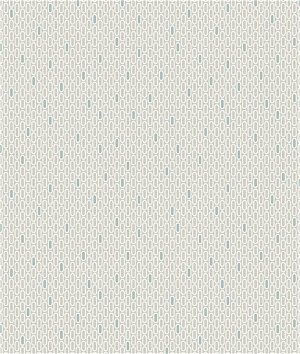Seabrook Designs Fonzie Oval Teal & Off-White Wallpaper
