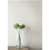Seabrook Designs Fonzie Oval Teal & Off-White Wallpaper - Image 2