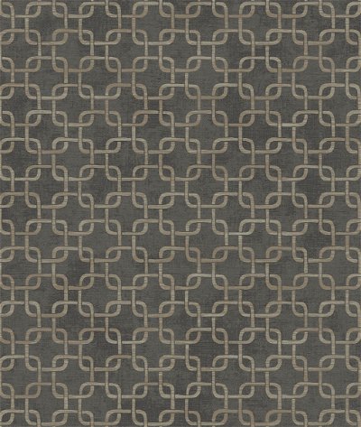 Seabrook Designs Fonzie Link Charcoal & Gray Wallpaper