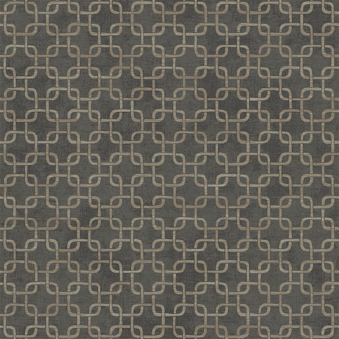 Seabrook Designs Fonzie Link Charcoal &amp; Gray Wallpaper