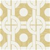 Seabrook Designs Mindy Gold & White Wallpaper - Image 1