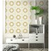 Seabrook Designs Mindy Gold &amp; White Wallpaper thumbnail image 2 of 2