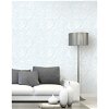 Seabrook Designs Mindy Marble Baby Blue & White Wallpaper - Image 2