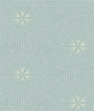 Seabrook Designs Lucy Sky Blue & Off-White Wallpaper