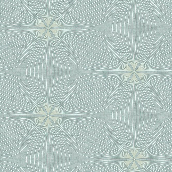 Seabrook Designs Lucy Sky Blue &amp; Off-White Wallpaper