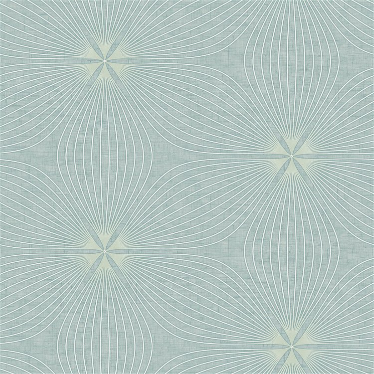 Seabrook Designs Lucy Sky Blue & Off-White Wallpaper