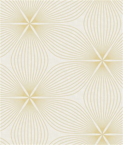 Seabrook Designs Lucy Metallic Gold & Off-White Wallpaper