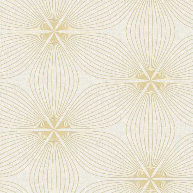 Seabrook Designs Lucy Metallic Gold &amp; Off-White Wallpaper