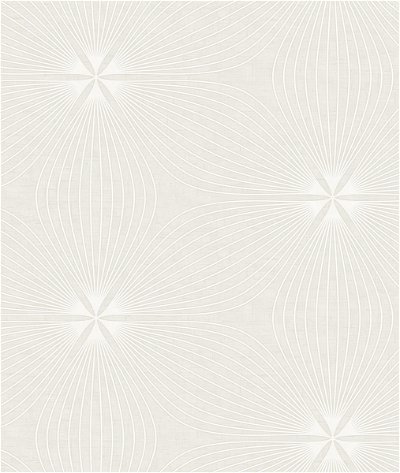 Seabrook Designs Lucy White & Off-White Wallpaper