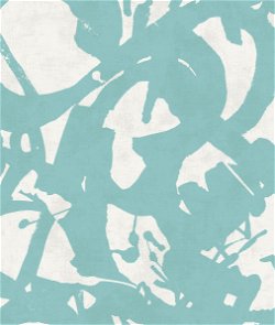 Seabrook Designs Laverne Turquoise & White Wallpaper