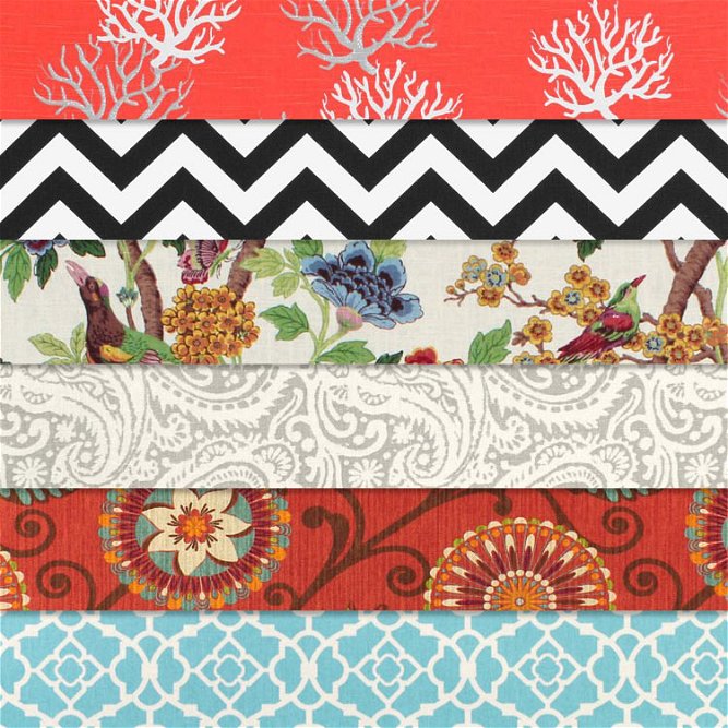 Printed Drapery Fabric Remnant Assortment - Sold by the Pound
