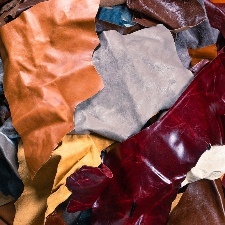 Leather Remnant Assortment - Sold by the Pound