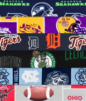 Sports Fleece Remnant Assortment - Sold by the Pound