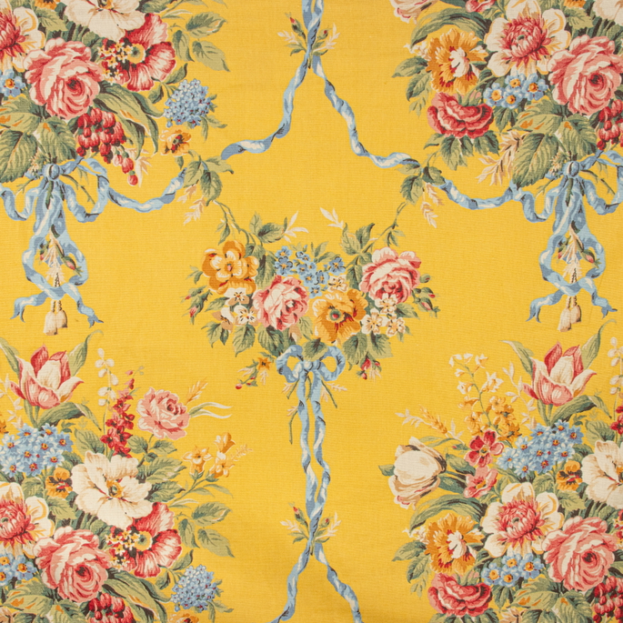 Ralph Lauren Evely Summer Garden Cotton Linen Fabric image 1 of 3