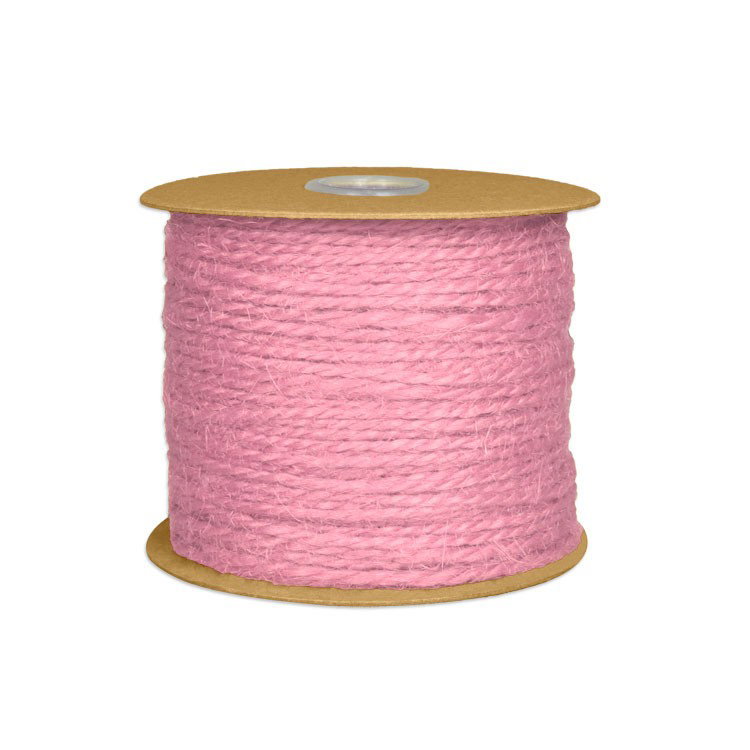 1.5mm Pink Jute Twine - 100 Yards