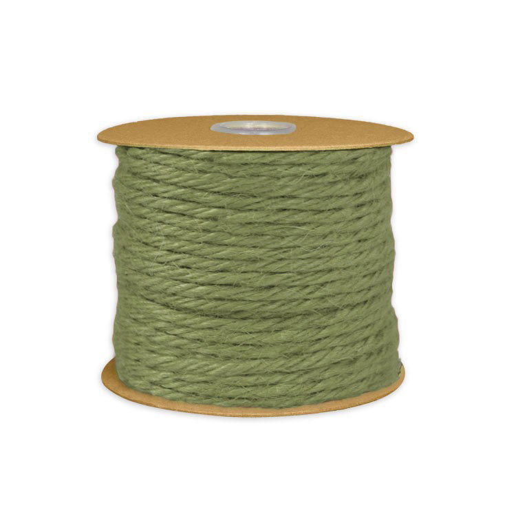 3.5mm Moss Green Jute Twine - 25 Yards