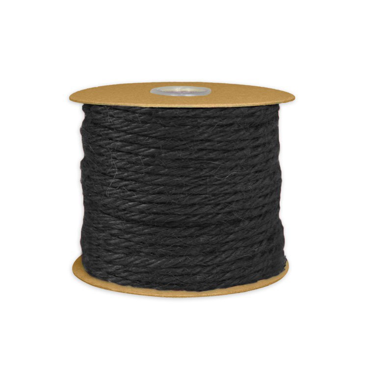 3.5mm Black Jute Twine - 25 Yards