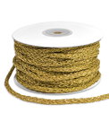 5mm Gold Braided Cord Trim - 25 Yards