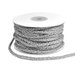 5mm Silver Braided Cord Trim - 25 Yards