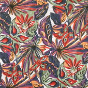 RK Classics Multi Floral Cotton Semi Sheer Fabric
