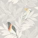 Seabrook Designs Paradise Island Birds Daydream Gray & Ivory Wallpaper