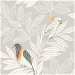 Seabrook Designs Paradise Island Birds Daydream Gray &amp; Ivory Wallpaper thumbnail image 1 of 2