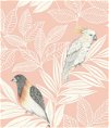 Seabrook Designs Paradise Island Birds Pink Sunset & Ivory Wallpaper
