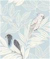 Seabrook Designs Paradise Island Birds Blue Oasis & Ivory Wallpaper