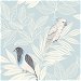 Seabrook Designs Paradise Island Birds Blue Oasis &amp; Ivory Wallpaper thumbnail image 1 of 2