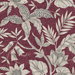 Seabrook Designs Rainforest Leaves Cranberry & Stone Wallpaper