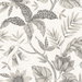 Seabrook Designs Rainforest Leaves Ivory & Stone Wallpaper
