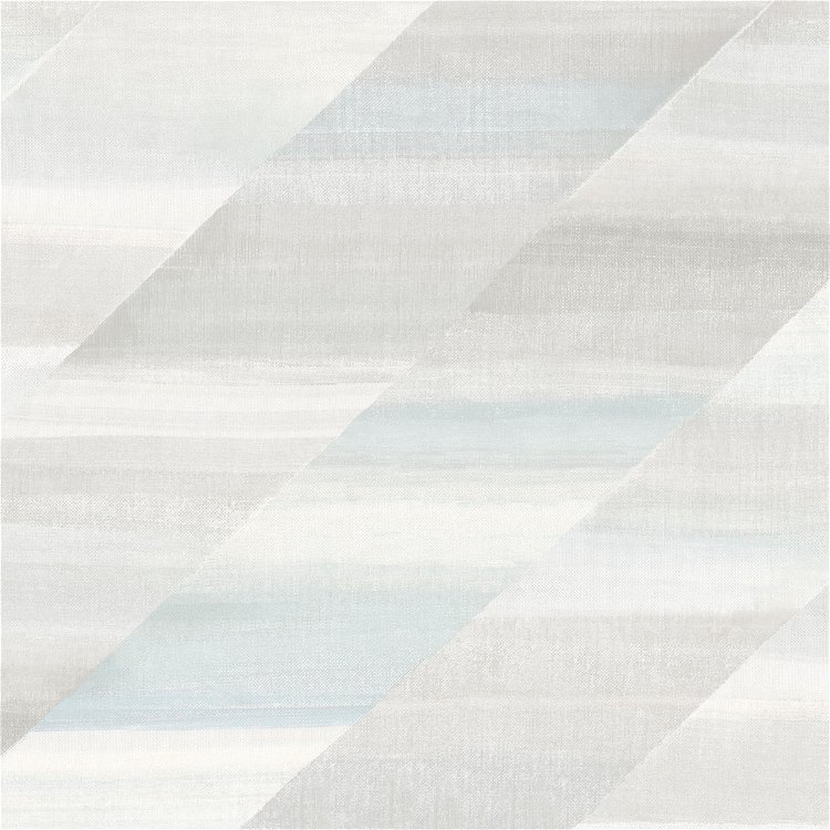 Seabrook Designs Rainbow Diagonals Daydream Gray & Blue Oasis Wallpaper