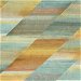 Seabrook Designs Rainbow Diagonals Burnt Orange &amp; Seafoam Wallpaper thumbnail image 1 of 2