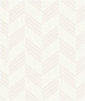Seabrook Designs Boho Chevron Stripe Gray Mist & Ivory Wallpaper