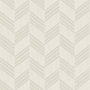 Seabrook Designs Boho Chevron Stripe Stringcloth Cinder Gray & Ivory Wallpaper