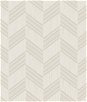 Seabrook Designs Boho Chevron Stripe Stringcloth Cinder Gray & Ivory Wallpaper